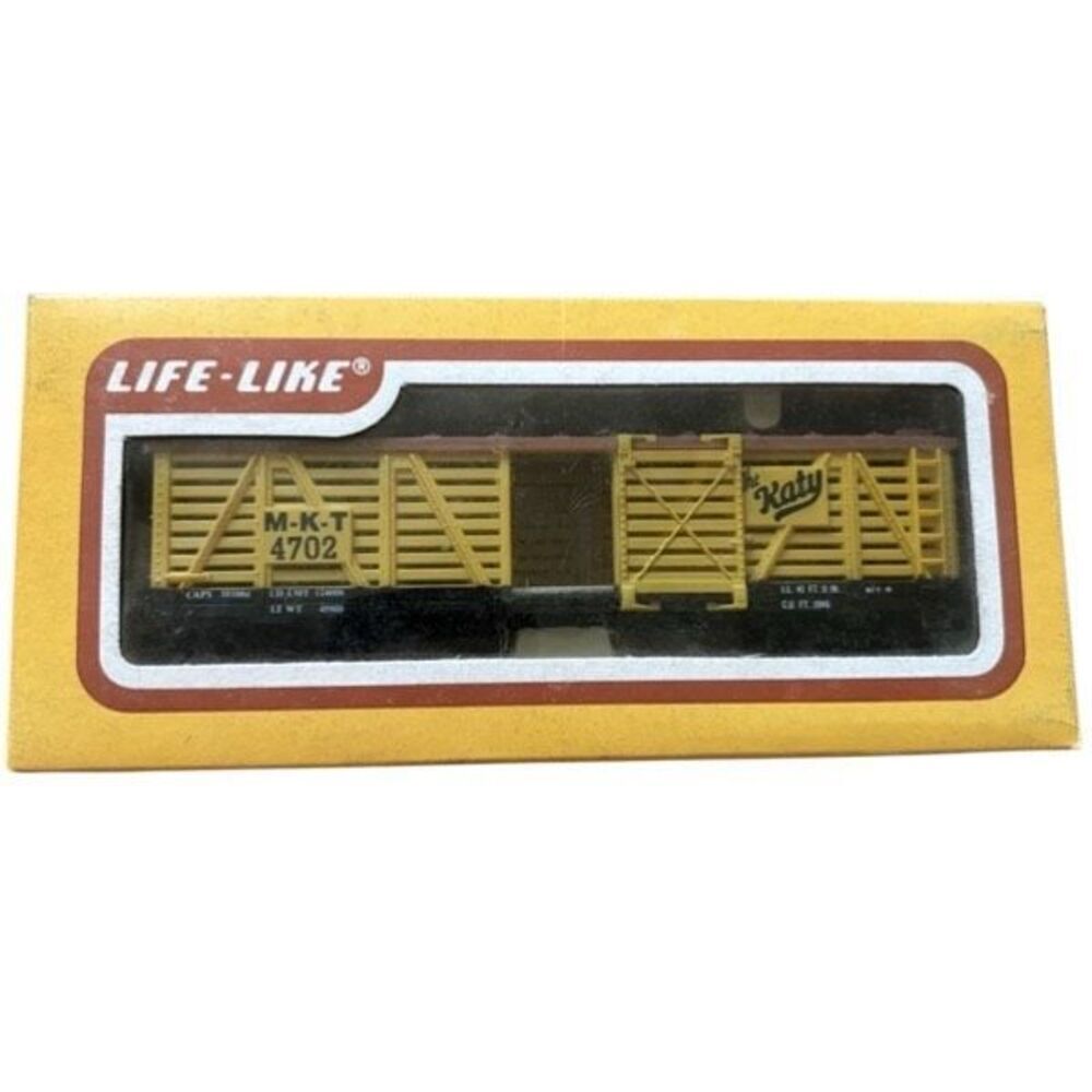 Life-Like 8460 The Katy Cattle Car HO Scale Train Car In Box
